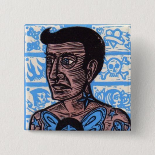 Tattoo Man Button (Voorkant)