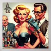  Tattoo Meisje Poster (Voorkant)