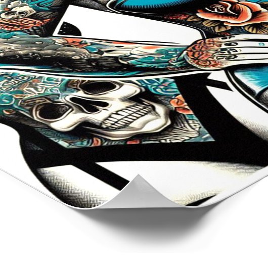  Tattoo meisjes Poster (Hoek)