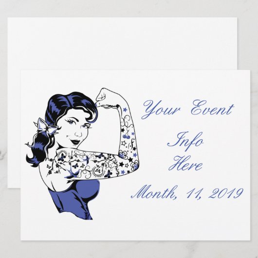 Tattoo Meisjesarm omhoog Thunder_Cove (Voorkant / Achterkant)