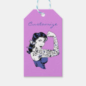 Tattoo Meisjesarm omhoog Thunder_Cove Cadeaulabel (Voorkant)