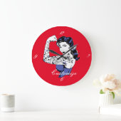 Tattoo Meisjesarm omhoog Thunder_Cove Grote Klok (Huis)