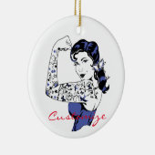 Tattoo Meisjesarm omhoog Thunder_Cove Keramisch Ornament (Rechts)