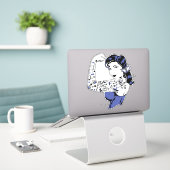 Tattoo Meisjesarm omhoog Thunder_Cove Sticker (Laptop op bureau)