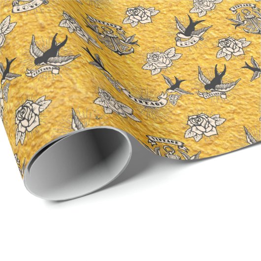  Tattoo met cadeaupapier voor vogels (Rol Hoek)