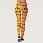 Tattoo met prikkeldraad leggings (Achterkant)
