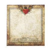 Tattoo met warmtekrachtkoppeling  Notitieblok (Voorkant)