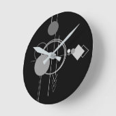 Tattoo Modern Art Deco | Minimalisme voor zwart en Ronde Klok (Hoek)