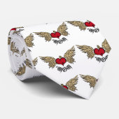 Tattoo MOM Urban Crowned Heart met Wings Stropdas (Opgerold)
