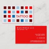 TATTOO (moskee-vierkantjes) Visitekaartje (Voorkant / Achterkant)