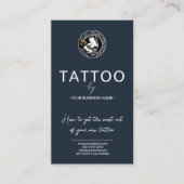Tattoo Nazorg Instructies Kaart met Logo Visitekaartje (Voorkant)