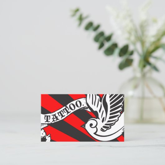 TATTOO NAZORGINSTRUCTIES KRIJT VISITEKAARTJE (Staand voorkant)