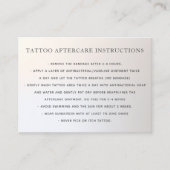 Tattoo nazorginstructies Zilvergradiënt Visitekaartje (Voorkant)