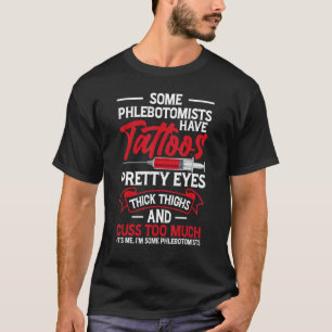 Tattoo  ogen Dikte dijbeen Flebotomist Vrouwen T-shirt