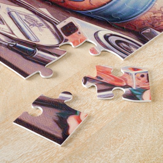  Tattoo Old School Meisje Legpuzzel (Zijkant)