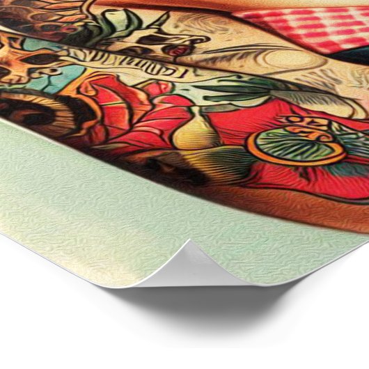 Tattoo Old School Pin-up Poster (Hoek)