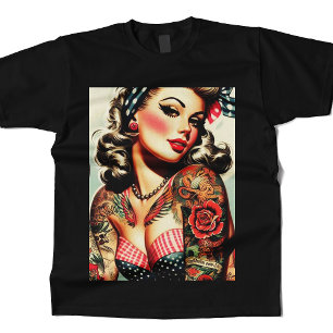 Tattoo Old School Pin-up T-shirt