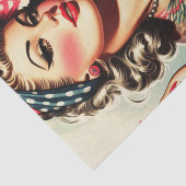  Tattoo Old School Pin-up Tissuepapier (Detail)