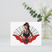 Tattoo omhoog briefkaart (Staand voorkant)