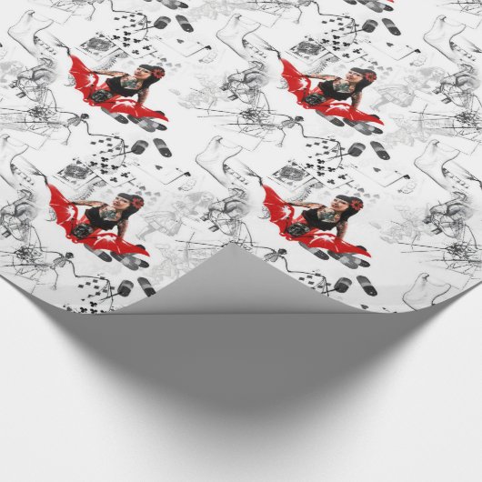 Tattoo omhoog cadeaupapier (Hoek)