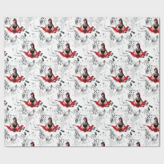 Tattoo omhoog cadeaupapier (Vlak)