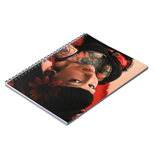 Tattoo omhoog notitieboek (Linkerzijde)