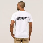 Tattoo op de tribale walvis 1 t-shirt (Achterkant volledig)