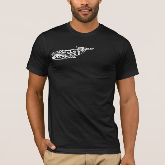 Tattoo op de tribale walvis 4 t-shirt (Voorkant)