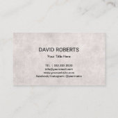 Tattoo oud zwart kraai goud penseelstreek  visitekaartje (Achterkant)