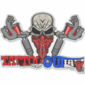 Tattoo Outlaw Decal Sticker (Voorkant)