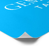 Tattoo Parlor Poster - Custom Zwart blauw (Hoek)