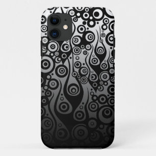 Tattoo Patroon ART - zwarte vlammen en cirkels Case-Mate iPhone Case