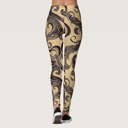 Tattoo Patroon leggings (Achterkant)