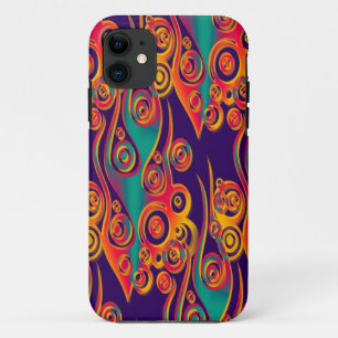 Tattoo Patroonkunst - vlammen en cirkels Case-Mate iPhone Case