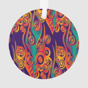 Tattoo Patroonkunst - vlammen en cirkels Ornament