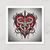 Tattoo Pattern Visitekaartje (Achterkant)