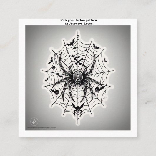 Tattoo Pattern Visitekaartje (Achterkant)