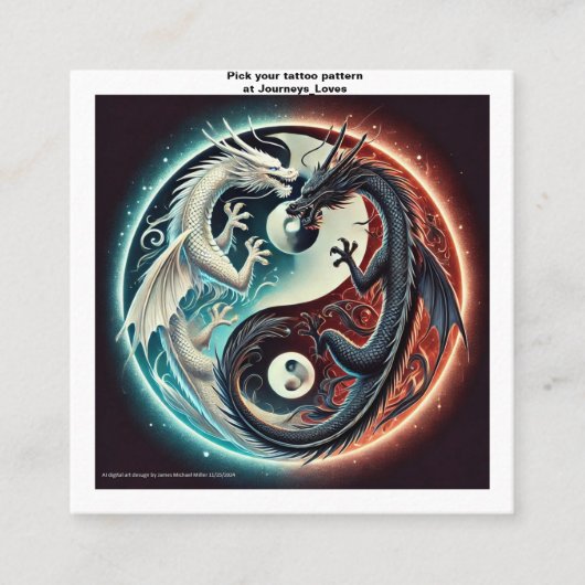 Tattoo Pattern Visitekaartje (Voorkant)