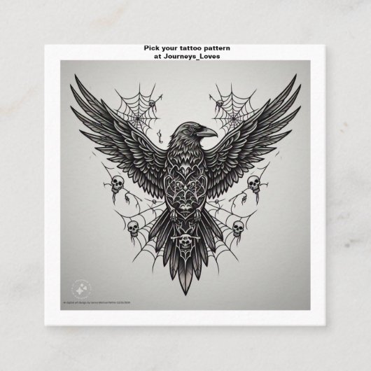 Tattoo Pattern Visitekaartje (Voorkant)