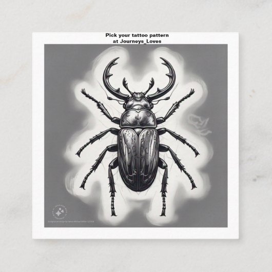 Tattoo Pattern Visitekaartje (Achterkant)