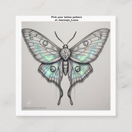 Tattoo Pattern Visitekaartje (Voorkant)