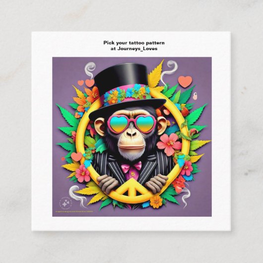 Tattoo Pattern Visitekaartje (Voorkant)