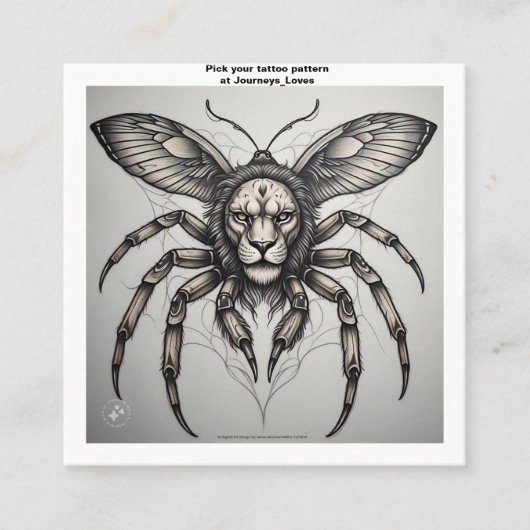 Tattoo Pattern Visitekaartje (Voorkant)