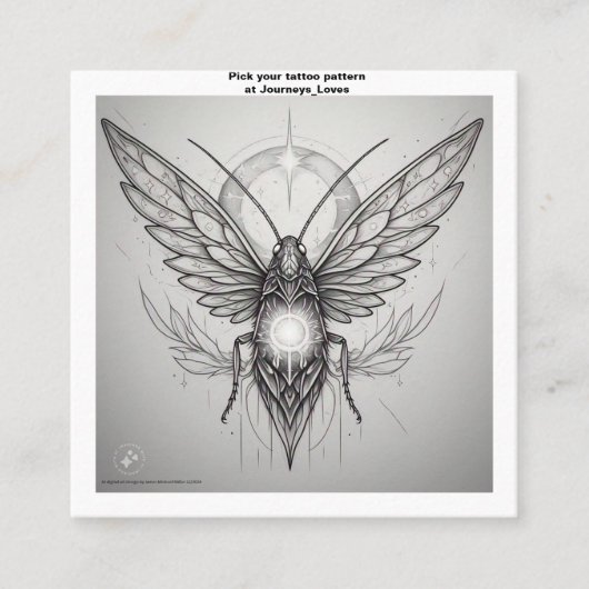 Tattoo Pattern Visitekaartje (Voorkant)