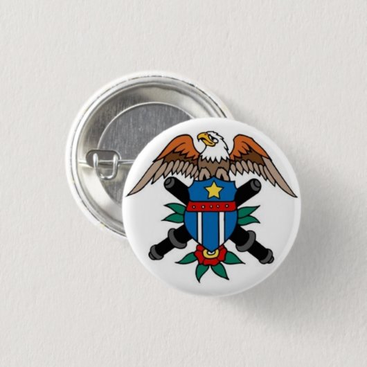 Tattoo per verzender - Eagle & Shield - Button (Voorkant /achterkant)