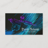 Tattoo & Piercing Shop Modern Tattoo Pistool Visitekaartje (Voorkant)