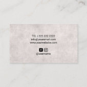 Tattoo Piercing Winkelen Modern Gold Circle Tattoo Visitekaartje (Achterkant)