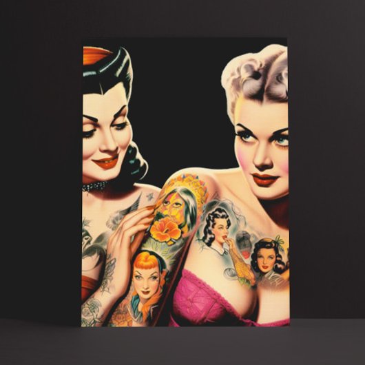  Tattoo Pin-ups Briefkaart