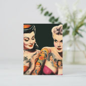  Tattoo Pin-ups Briefkaart (Staand voorkant)