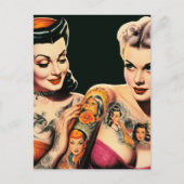  Tattoo Pin-ups Briefkaart (Voorkant)